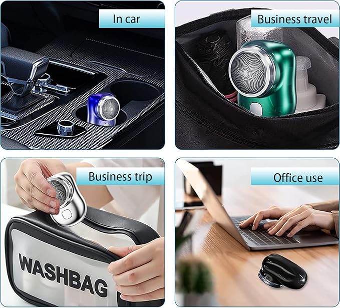Mini Portable Electric Shaver – 15-Blade Wet & Dry