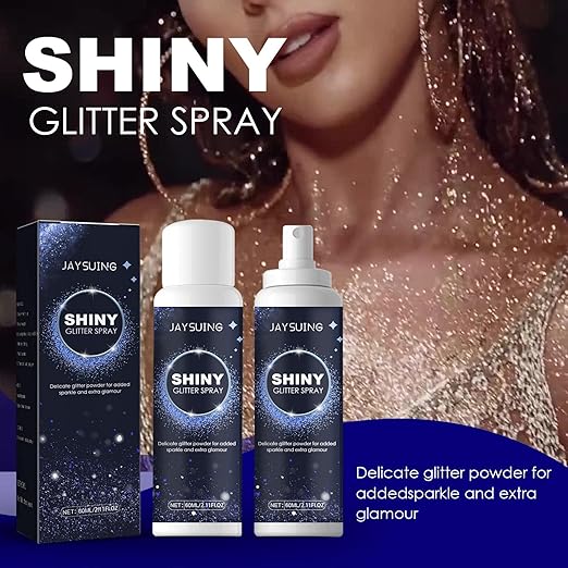 ShimmerGlow Glitter Spray – Hair & Body Party Shine Mist