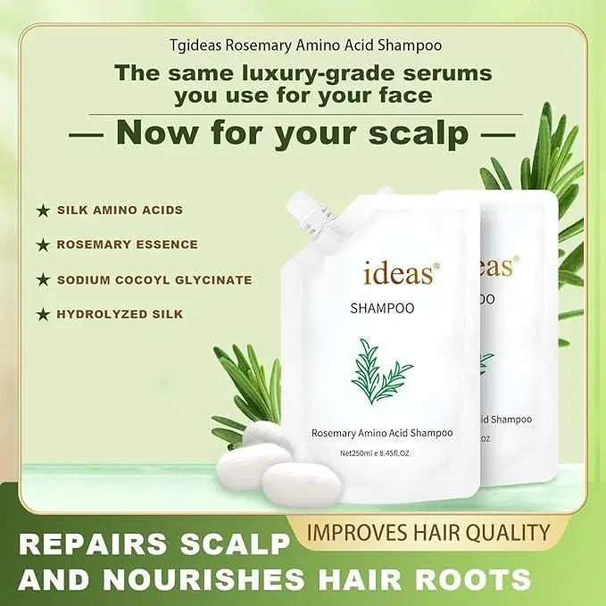 πΏ Rosemary Amino Acid Shampoo β Deep Scalp Cleanse & Stronger Hair (Pack of 2)