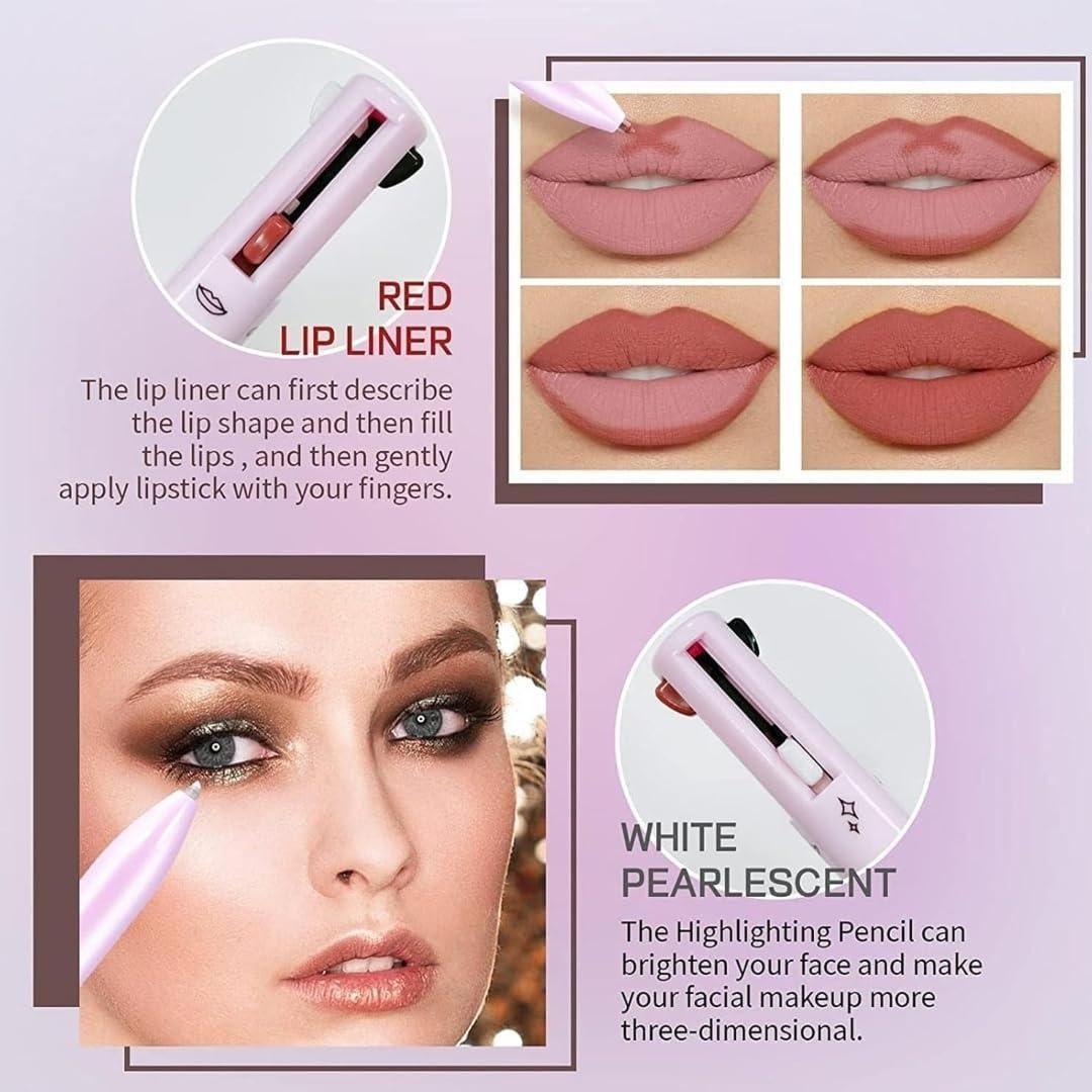 Katelia Beauty Touch-Up 4-in-1 Makeup Pen – Concealer, Eye/Brow Liner, Lip/Blush & Brightener