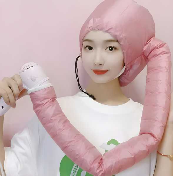 Hooded Hair Dryer Diffuser Cap – Speeds Up Curly Hair Drying