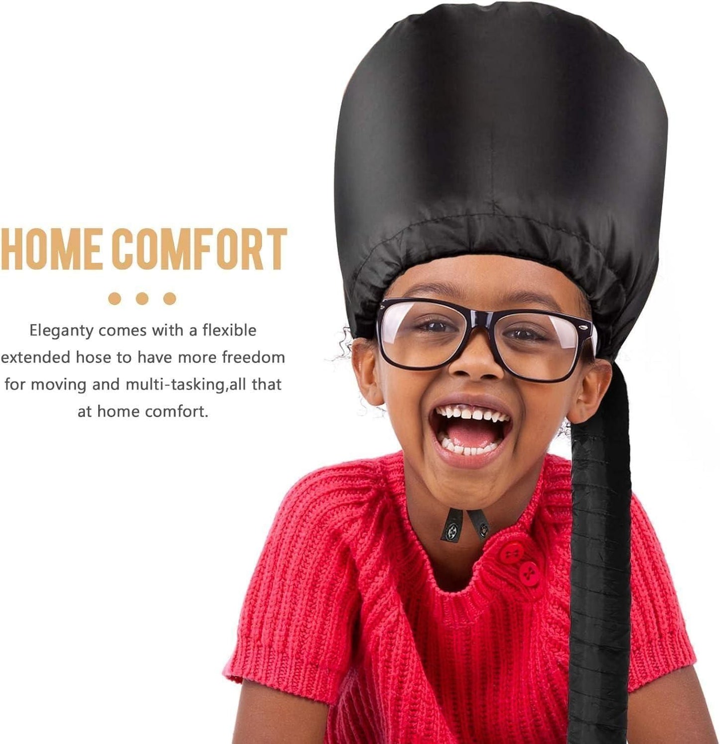 Hooded Hair Dryer Diffuser Cap – Speeds Up Curly Hair Drying