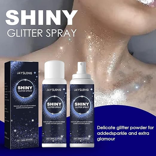 ShimmerGlow Glitter Spray – Hair & Body Party Shine Mist