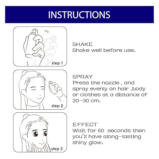 ShimmerGlow Glitter Spray – Hair & Body Party Shine Mist