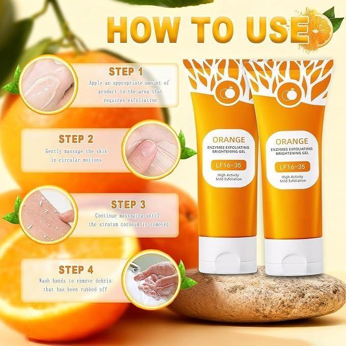 Orange Enzyme Exfoliating Brightening Gel – Glowing Skin 100g
