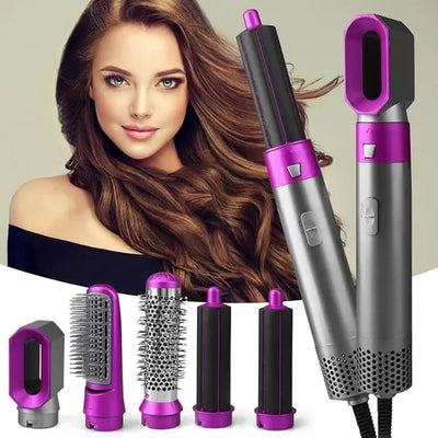 5-in-1 Hot Air Brush – Dry, Style & Curl in Minutes
