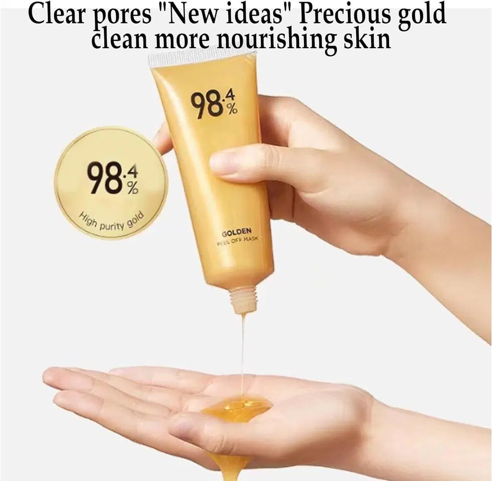 ✨ 98.4% Gold Peel-Off Mask – Instant Glow, Deep Pore Cleansing & Skin Tightening