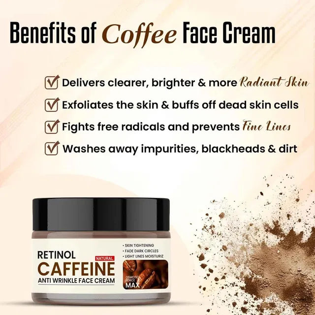 Retinol + Caffeine Anti-Wrinkle Repair Face Cream