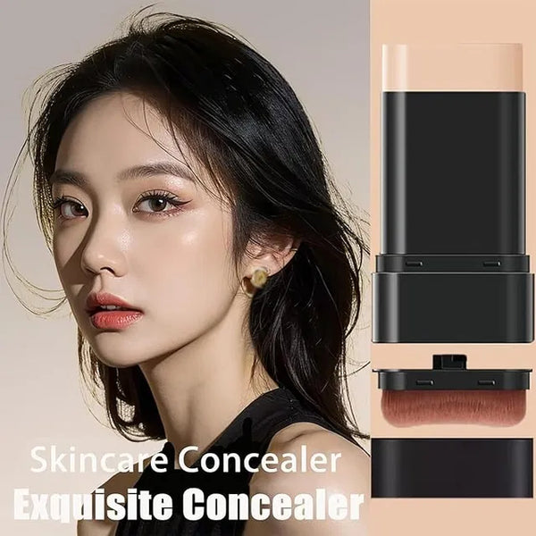 Korean 2-in-1 Glass Skin Foundation Stick – Foundation + Concealer