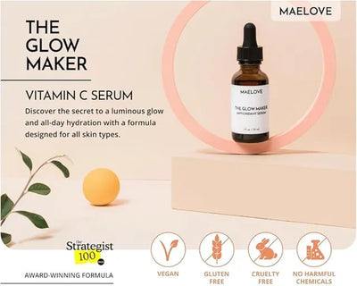 MAELOVE Vitamin C Serum – Brighten, Hydrate & Glow Daily