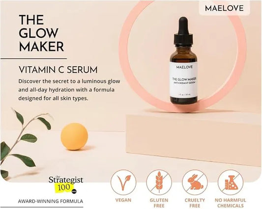 MAELOVE Vitamin C Serum – Brighten, Hydrate & Glow Daily