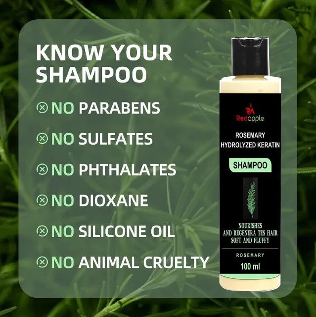 Rosemary Keratin Repair Shampoo – Stronger Hair, Pack of 2