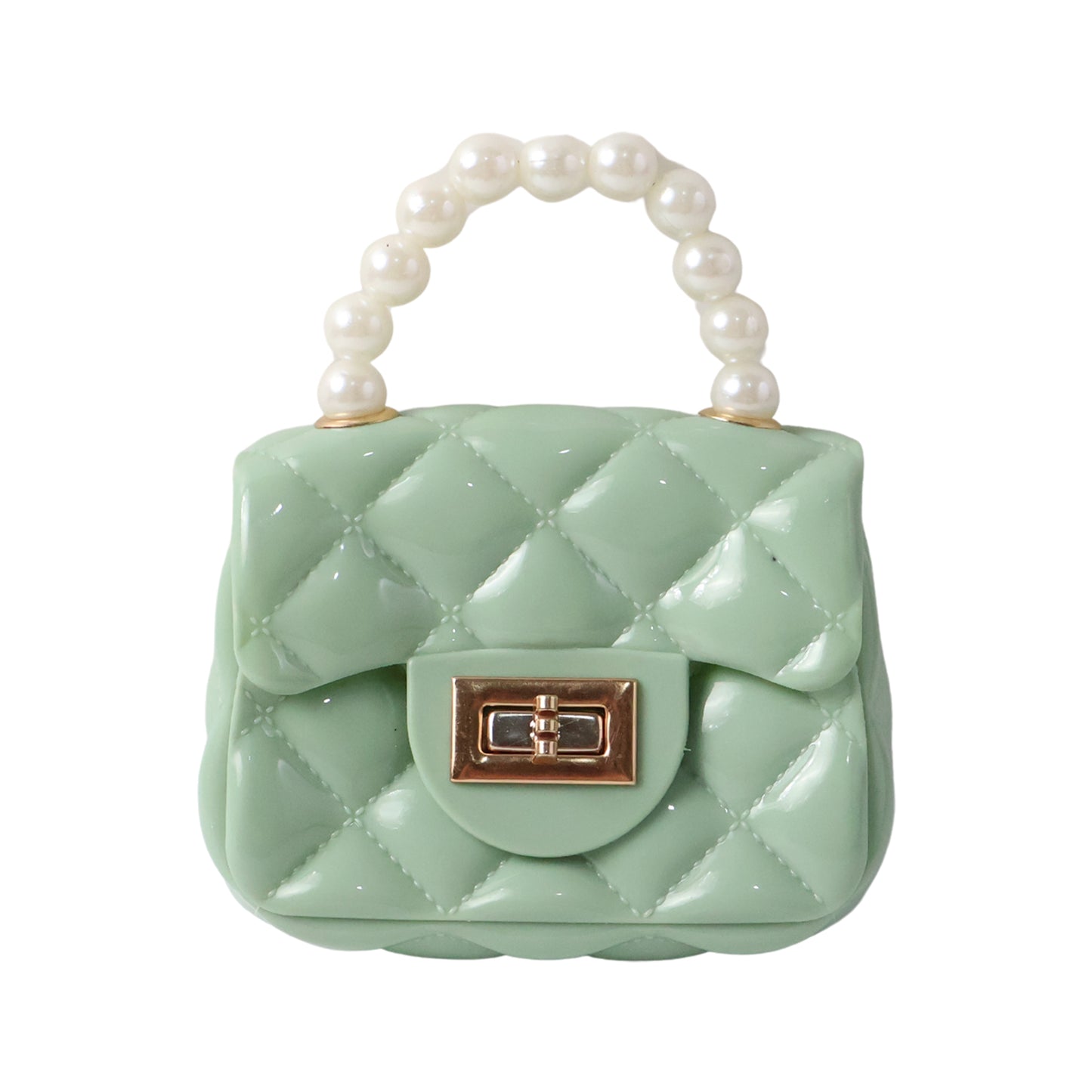 Elegant Quilted Mini Handheld  Sling Fashion Handbag (1 Pc)