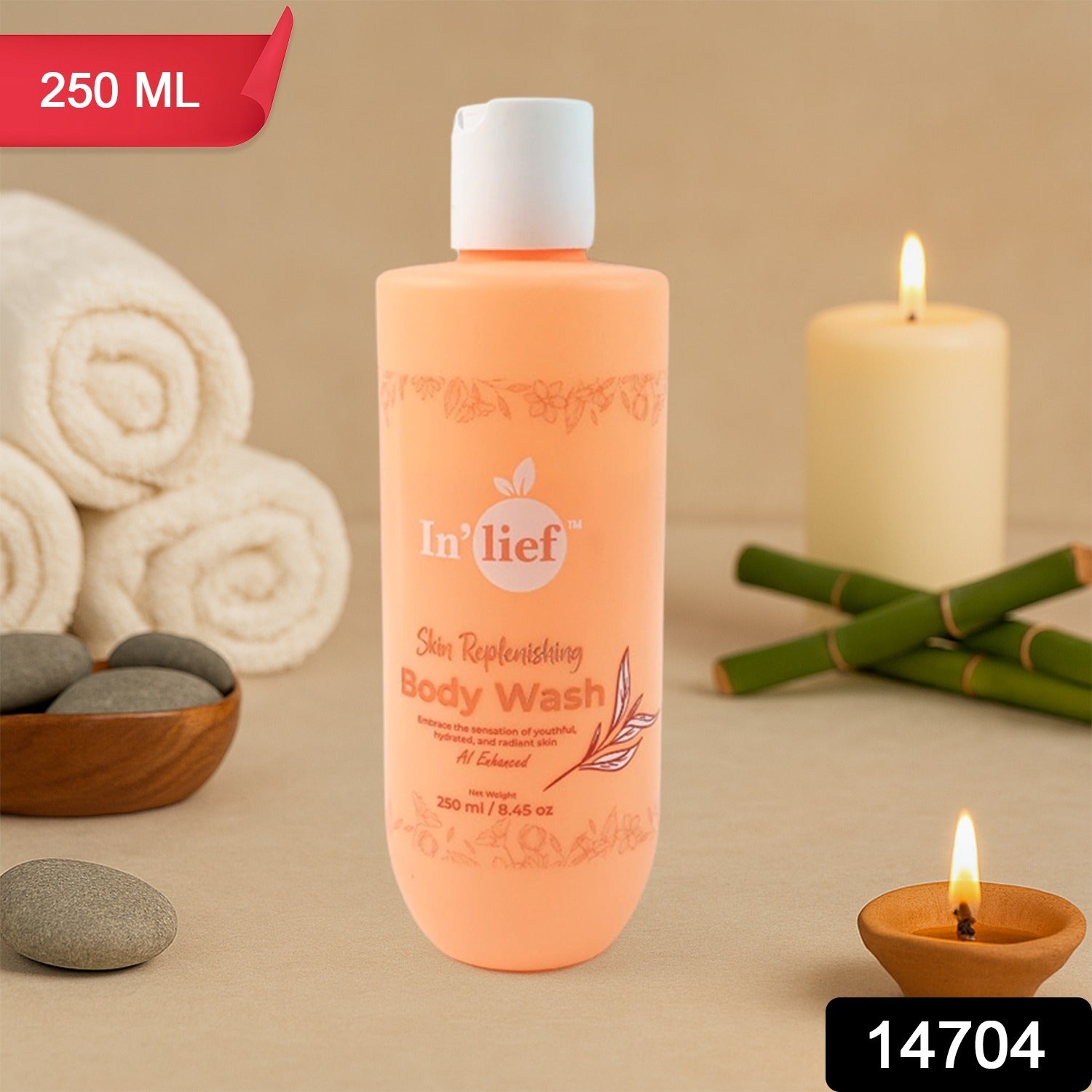Inlief Nourishing  Hydrating Skin Replenishing Body Wash (250 Ml)